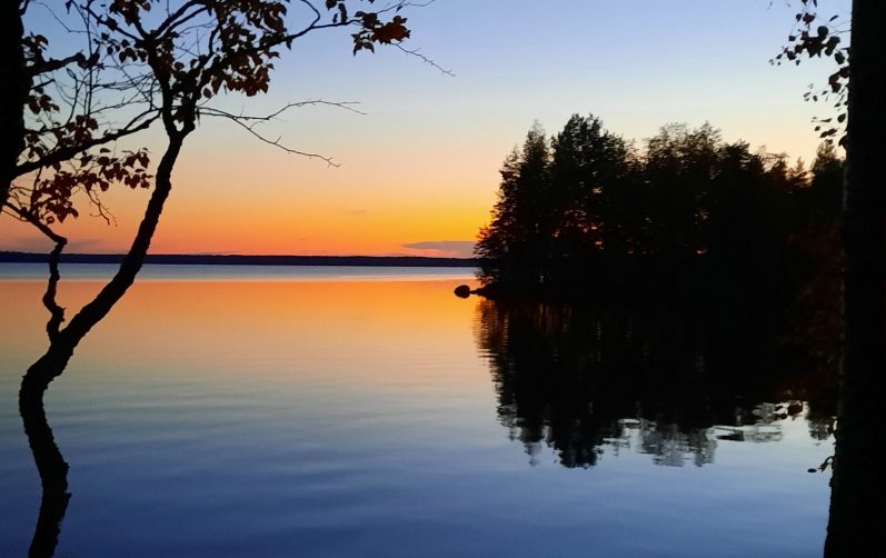 Sonnenuntergang auf der Insel